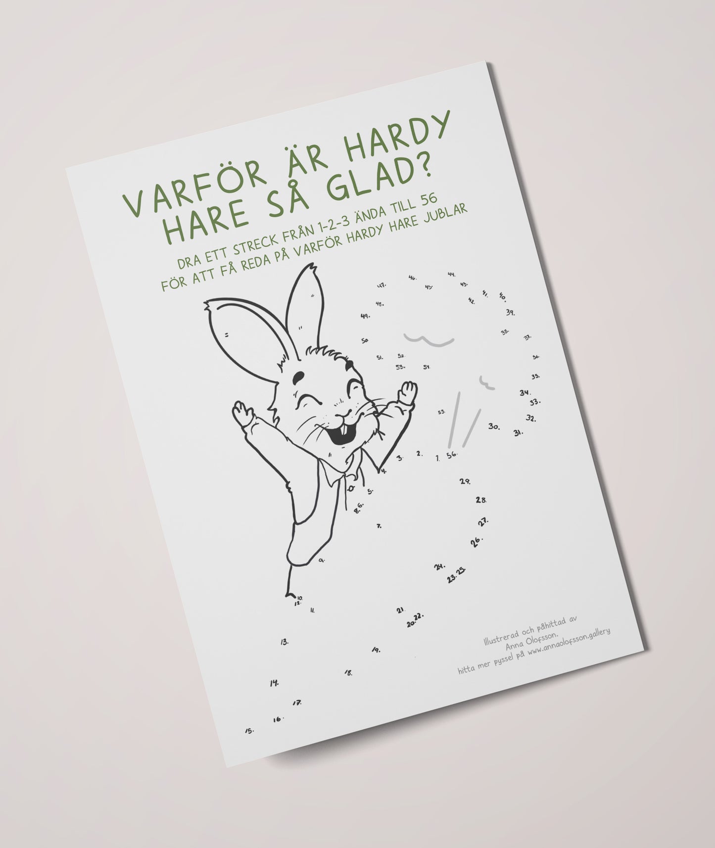 Prick till prick. PDF-fil för nedladdning och egen utskrift